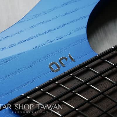 Mayones Ori 5 Enji Bass Namm Show Build-Mecha Blue image 11