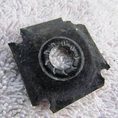 Vintage 1950's Gibson Les Paul Custom Jack Plate B/W/B Vintage Gibson Jack Plate Rough But Cool Vintage Gibson Jack Plate image 3