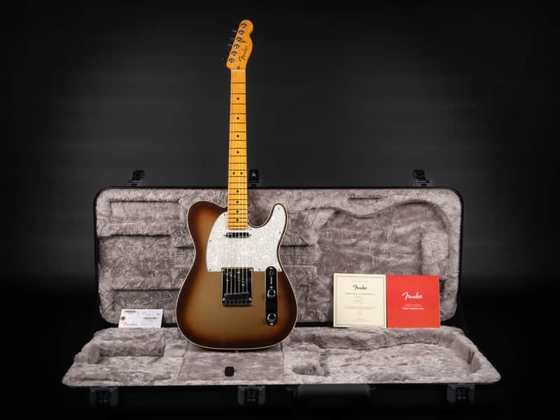 2022 Fender American Ultra Telecaster MN - Mocha Burst | USA Maple Fretboard Noiseless Pickup Compound Radius Locking Tuner 3.38kg | CoA OHSC image 1