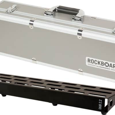 RockBoard DUO 2.2 Pedalboard, 24.5" x 5.5" w/ Flight Case image 1