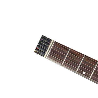 Eart GW2 Headless Electric Guitar, Right Handed, Roasted Padauk+Poplar Burl Body, 24 Stainless Steel Frets image 5