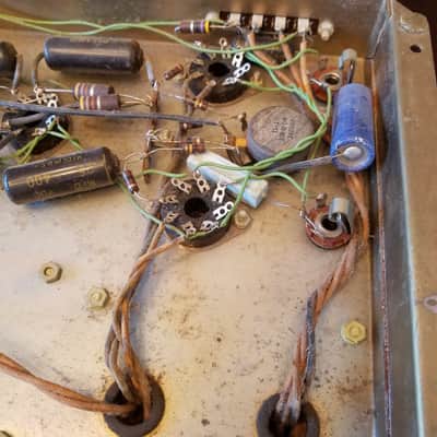 Heathkit INCOMPLETE W4-AM Tube Mono 5881 Power Amplifier Williamson 1957 - Gold Steel Paint image 10