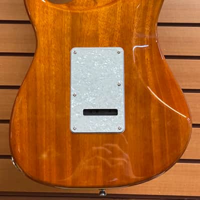 Tagima Stella DW 2021 Electric Guitar Transparent Amber image 4