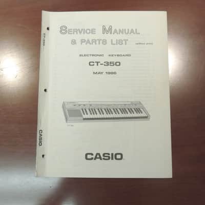 Casio CT-350 Service Manual & Parts List [Three Wave Music]
