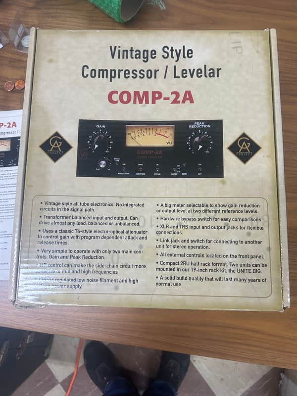 Golden Age Project Comp-2A Mono Compressor - Black image 1