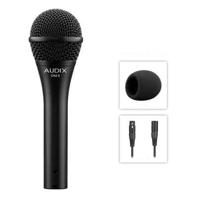 Audix OM3 Dynamic Vocal Mic with Clip and Pounch image 3