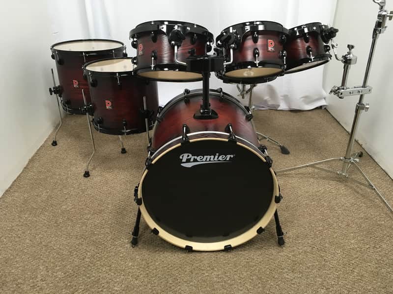 Premier Drums XPK Series 7 Piece Shell Pack Kit/Cherry Burst Finish/FAST FIVE image 1