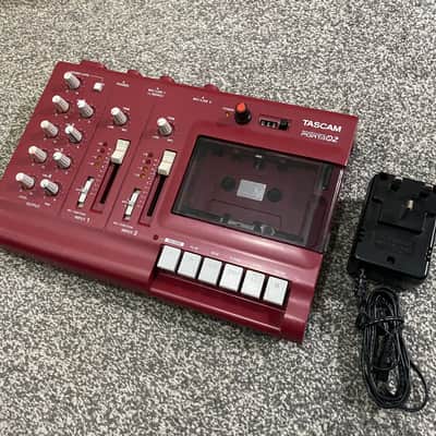 TASCAM Porta 02 Ministudio 4-Track Cassette Recorder 2000s - red [custom pitch modded] image 2