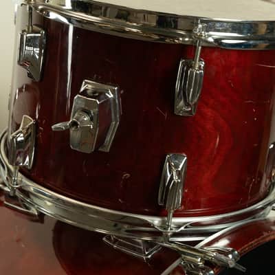 1980s Tama Cherry Wine 14x22 8.5x13 and 16x16 Drum Set image 6