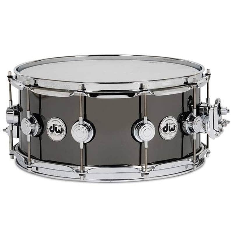 DW Collector's Series Black Nickel Over Brass Snare Drum 6.5"x14" image 1
