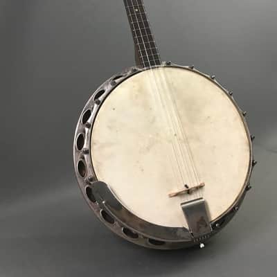 Vintage Gretsch Brooklyn NYC 4-String Broadkaster Irish Tenor Banjo Pre-War 1930s-40s Original Folk Americana image 2