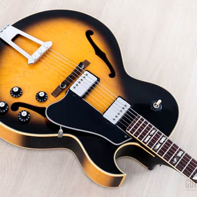 1975 Gibson ES-175 Vintage Hollowbody Guitar Sunburst, 100% Original w/ Case image 10