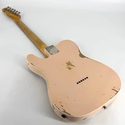 2018 Fender Custom Shop NAMM Ltd Custom Telecaster Relic – Faded Aged Shell Pink image 3