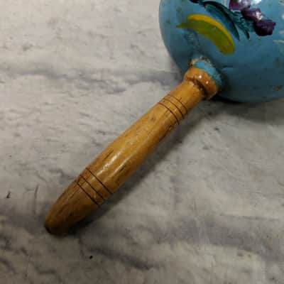 Unknown "Miami Beach" Blue Mexican Maraca Shaker image 4