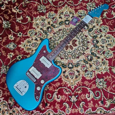 *NEW IN BOX* 2023 Fender Japan FSR Hybrid II Jazzmaster Satin Ocean Turquoise Metallic with Matching Headstock, MIJ JD23 image 5