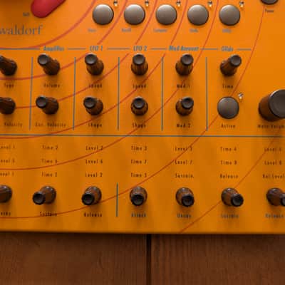 Waldorf Microwave XT Rackmount Wavetable Synthesizer 1998 - Orange image 9
