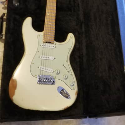 Shijie STE Pro Strat Vintage White Relic Nitro Finish image 16