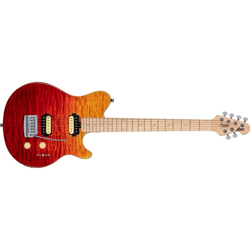 Sterling by Music Man Axis AX3 Quilted Maple Spectrum Red image 1