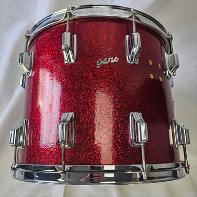 Rogers Dyna-Sonic 15x12 Marching Tenor Drum Late 1960s - Red Sparkle image 5