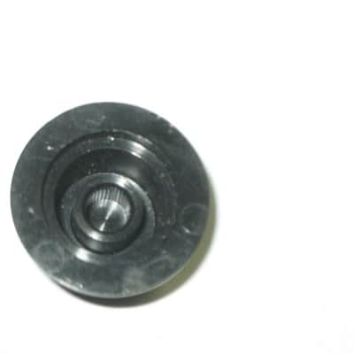 ONE litely relic'd MXR large (standard size) black plastic knob with white position line & dot, Push-On Style ECB134 (NO set screw) & ONE litely relic'd MXR Knob Cover (Foot Turner) ECB131 - from late 2000s image 18