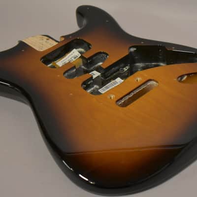 2021 Fender American Ultra Stratocaster Body 2-Tone Sunburst image 4