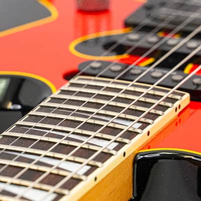 1996 Jackson DK2 Pro Dinky Electric Guitar – Hot Rod Flames, Floyd Rose, Gigbag image 11