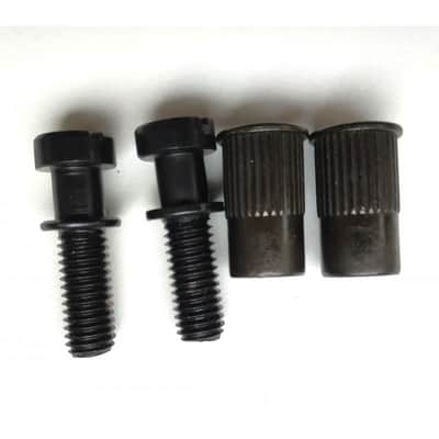 Black Metric post set, 2 screws + 2 Anchors, 12 mm diameter for stoptail tailpie image 2