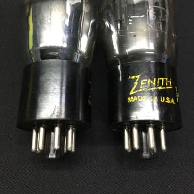 Matched Pair ZENITH (Sylvania) 5Y4G Rectifier RADIO Vacuum TUBES Tested S.8583 image 3