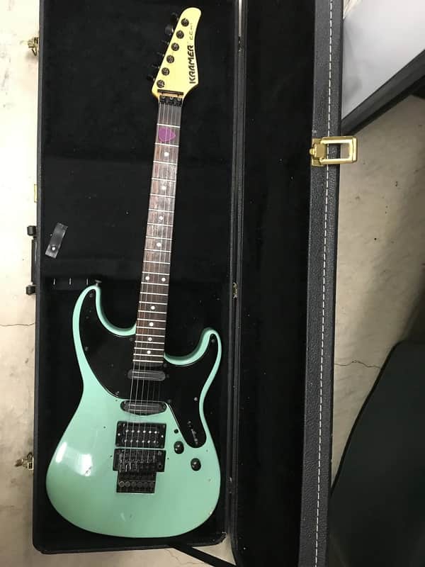 Kramer Elliot Easton E.E. Pro I ESP Floyd Rose 1987 Sea Foam Green image 1