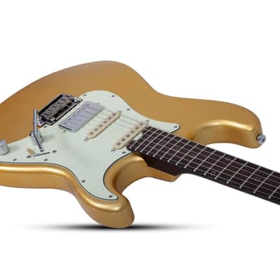 Schecter Nick Johnston 10th Anniversary HSS Atomic Saffron image 5