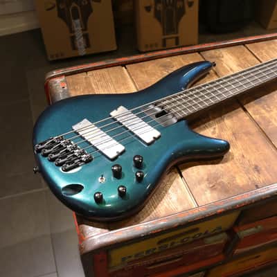 Ibanez SRMS725-BCM Bass Workshop Multi-Scale Soundgear 2024 - Present - Blue Chameleon image 2