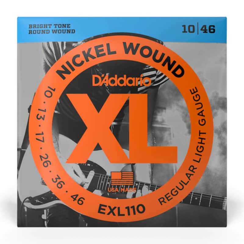 D'Addario EXL110 Nickel Wound Regular Light Electric Guitar Strings, .010 - .046 image 1