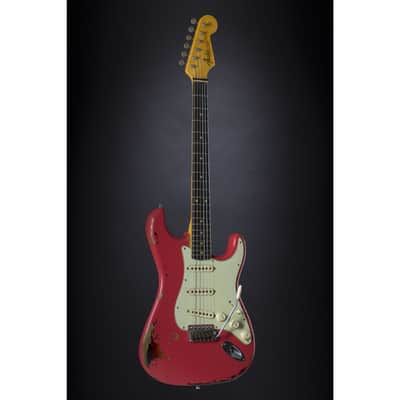 Fender '63 Strat Relic Michael Landau Signature Fiesta Red - Custom Electric Guitar image 9
