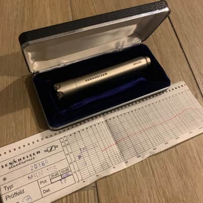 Mint vintage Sennheiser MKH 105 in original box and papers image 15