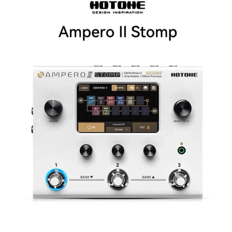 2021 – Present Hotone MP-300 Ampero II Stomp Amp Modeler / Eff…