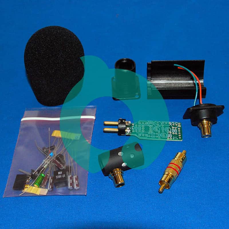 X-V tube microphone DIY deluxe kit with side address cardioid capsule image 1