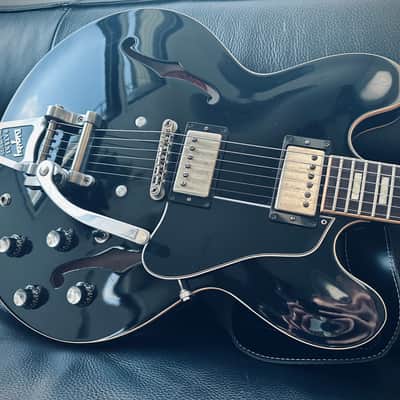 Gibson Memphis ES-335 Anchor Stud with Bigsby 2018 - Antique Ebony VOS Seymour Duncan Antiquity image 2