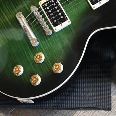 2013 Gibson Les Paul Slash Signature 50's Standard Electric Guitar Anaconda Green + HSC image 6