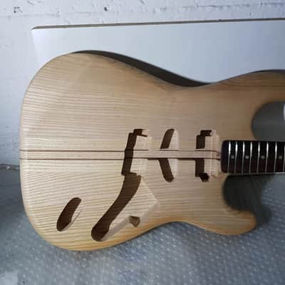 1980's NECK THROUGH SWAMP ASH BODY STR*T - made in GERMANY image 1