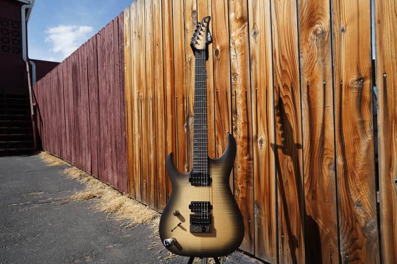 Schecter DIAMOND SERIES Banshee Mach-6 Evertune Ember Burst Left Handed 6-String Electric NOS
