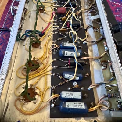 1968 Fender Deluxe Reverb "Drip Edge" Silverface w/Blackface circuit - Collector Grade image 9