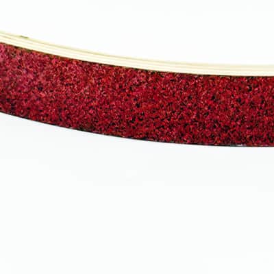 Ludwig LCEEBDH2225 Evolution 22" Bass Drum Hoop Wood Wine Red Sparkle image 2