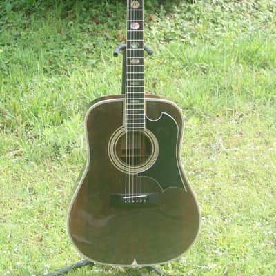 1975 Yairi YW-800G Japan Vintage Grammer Guitar Style - Natural+Yairi Hard Case image 2