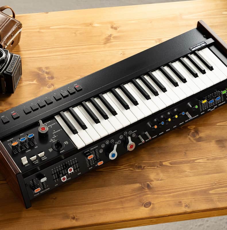 Korg miniKORG 700sm 37-Key Analog Synthesizer - Black / Wood image 1