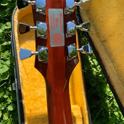Rare vintage Ibanez 2350 CH Custom Les Paul 1975 Lawsuit- John 5 Motley Crue autographed Natural wood brown top maxon 70 pickups image 7