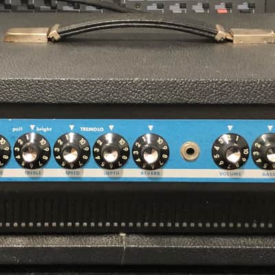 Listing Update: Kustom Kasino Concert Guitar/Bass Amplifier Head Black and Blue image 1