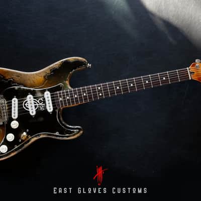 Fender Stratocaster Green Paisley Heavy Aged Relic by East Gloves Customs image 12
