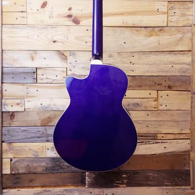 Luna Fauna Eclipse Acoustic-Electric Guitar 2010s - Transparent Purple image 4