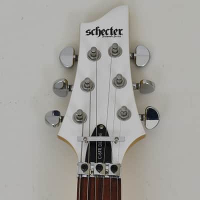 Schecter C-6 FR Deluxe Guitar Satin White B-Stock 0072 image 4