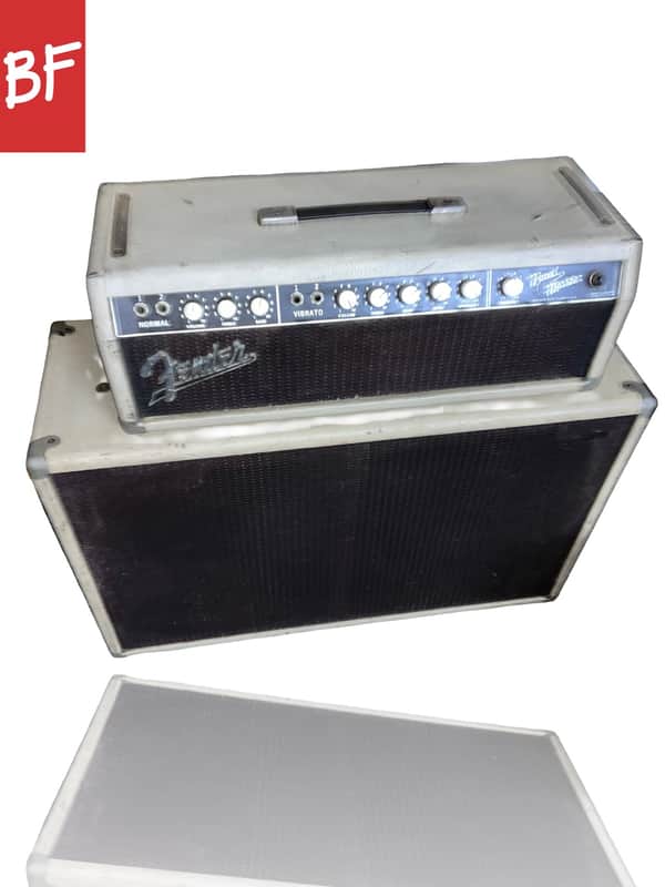 Fender Bandmaster 6G7-A 40-Watt 2x12" Piggyback Guitar Amp 1961 - 1962 - Blonde image 1